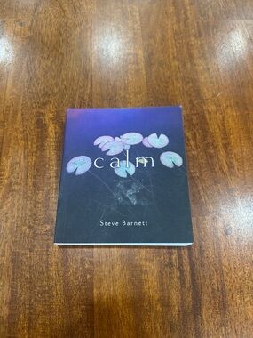 Calm by Steve Barnett - Purple and Black Decorative Book